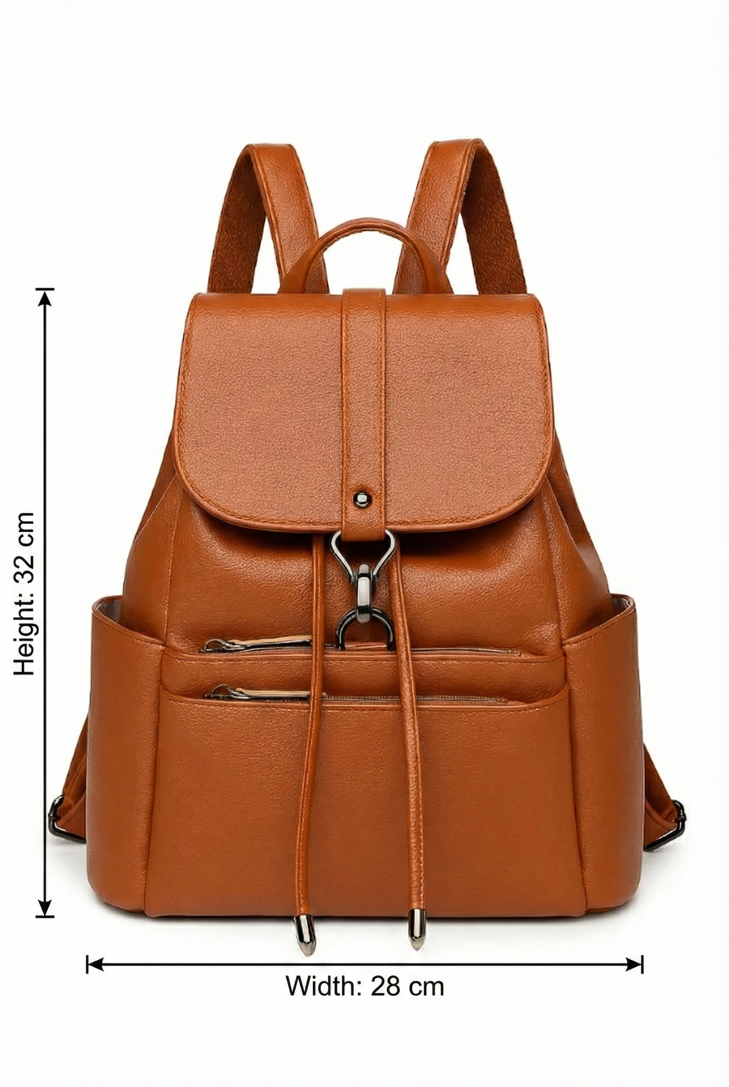 Brown Leather Backpack For Girls