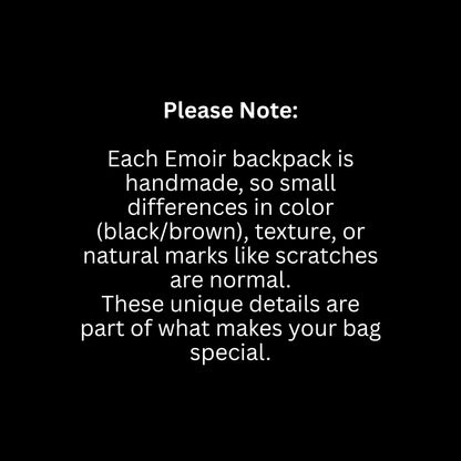Slim Professional Leather Backpack – Noir Black
