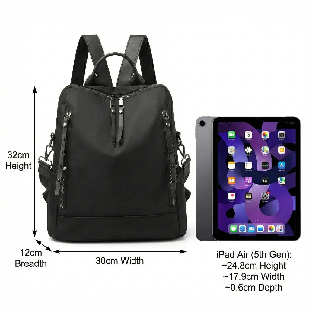 Classy Black Backpack for Women