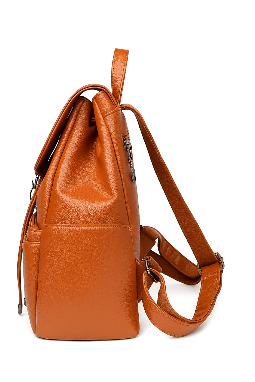 Brown Leather Backpack For Girls
