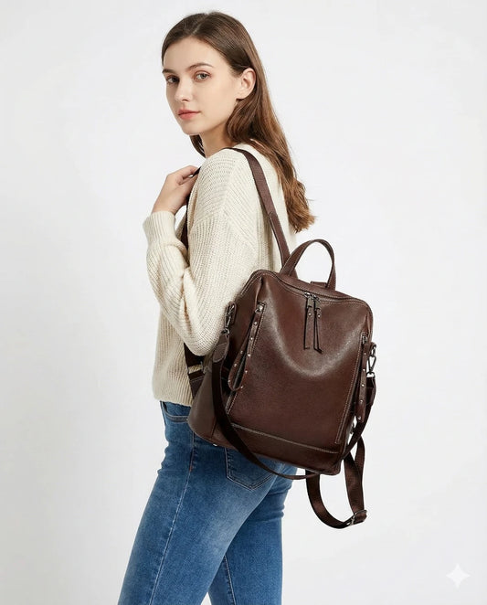 Brown Mini Backpack for Girls