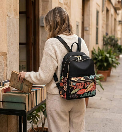 Floral Printed Backpack
